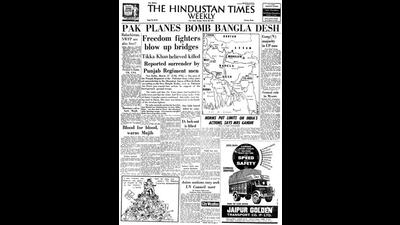 HT This Day: March 28, 1971 -- Pak planes bomb Bangladesh HT This Day: March 28, 1971 -- Pak planes bomb Bangladesh