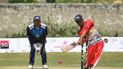 In the first quarter final match, RR Super kings registered a 54-run victory against Bistro Knightriders. Batting first, the Super Kings scored 119 runs in 12 overs at the loss of seven wickets. (Harsimar Pal Singh/HT) In the first quarter final match, RR Super kings registered a 54-run victory against Bistro Knightriders. Batting first, the Super Kings scored 119 runs in 12 overs at the loss of seven wickets. (Harsimar Pal Singh/HT)