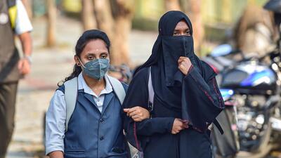 Raising the issue through a Zero-Hour mention, Mausam Noor of the Trinamool Congress said amid the hijab ban controversy, personal data of at least six girl students was leaked and shared across social media platforms. (PTI) Raising the issue through a Zero-Hour mention, Mausam Noor of the Trinamool Congress said amid the hijab ban controversy, personal data of at least six girl students was leaked and shared across social media platforms. (PTI)