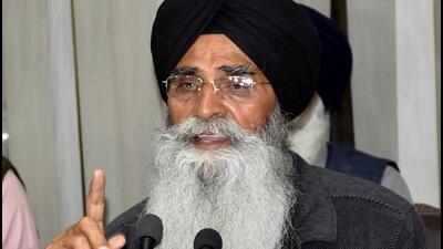 File photo of SGPC president Harjinder Singh Dhami
