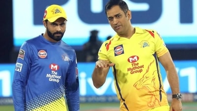 Ravindra Jadeja with MS Dhoni Ravindra Jadeja with MS Dhoni