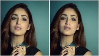 Styled by fashion stylist Shaeroy A Chinoy, Yami wore her long tresses open in wavy curls with a side art. (Instagram/@yamigautam)