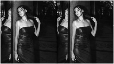 Assisted by makeup artist Reena Dutta, Shibani went minimal on the makeup to complement her look. In nude eyeshadow, black eyeliner, mascara-laden eyelashes, contoured cheeks and a shade of nude lipstick, Shibani posed like a diva. (Instagram/@shibanidandekar)