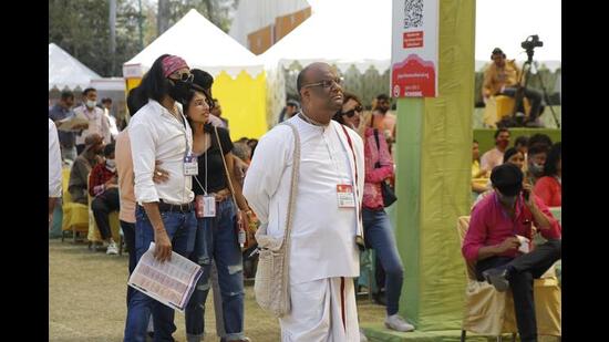 Festival attendees were as diverse as ever. (Jaipur Literature Festival) Festival attendees were as diverse as ever. (Jaipur Literature Festival)