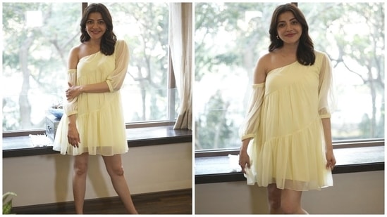 Kajal Aggarwal nails pregnancy fashion in â‚¹3k mini summer dress: See pics |  Fashion Trends - Hindustan Times