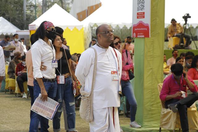 Festival attendees were as diverse as ever. (Jaipur Literature Festival) Festival attendees were as diverse as ever. (Jaipur Literature Festival)