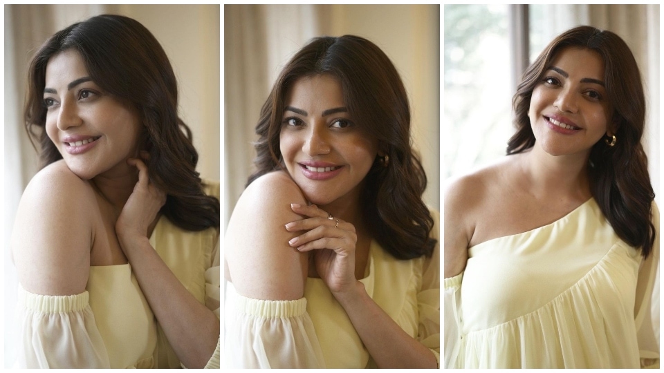 Kajal Aggarwal styled the summer dress with minimal accessories.&nbsp;