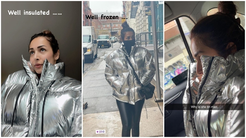 Malaika Arora rocks street-style fashion in New York City. Malaika Arora rocks street-style fashion in New York City.