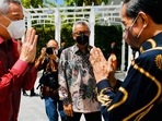 Singapore Prime Minister Lee Hsien Loong and Indonesia’s President Joko Widodo at their leaders’ retreat on Bintan island. Photo: AFP Singapore Prime Minister Lee Hsien Loong and Indonesia’s President Joko Widodo at their leaders’ retreat on Bintan island. Photo: AFP