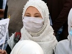 School girls hold Taliban flags during a ceremony to mark the start of the academic year at a primary school in Kandahar. (File) (AFP) School girls hold Taliban flags during a ceremony to mark the start of the academic year at a primary school in Kandahar. (File) (AFP)