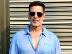 Akshay Kumar during the promotions of Bachchhan Paandey.(Sunil Khandare) Akshay Kumar during the promotions of Bachchhan Paandey.(Sunil Khandare)