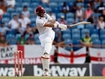 West Indies' Joshua Da Silva in action.
