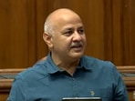 Delhi deputy chief minister Manish sisodia presents the budget.&nbsp;
