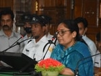 BJP's Ritu Khanduri is the first woman speaker of Uttarakhand assembly. (Twitter/Ritu Khanduri Bhushan)
