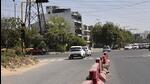 Gurugram, India - March 26, 2022: Traffic being diverted to decongests Shahid Hawaldar Singh Chowk on the weekend, in Gurugram, India, on Saturday, March 26, 2022. (Photo by Vipin Kumar/ Hindustan Times) **To go with Kartik Kumar’s story** (Vipin Kumar/HT PHOTO) Gurugram, India - March 26, 2022: Traffic being diverted to decongests Shahid Hawaldar Singh Chowk on the weekend, in Gurugram, India, on Saturday, March 26, 2022. (Photo by Vipin Kumar/ Hindustan Times) **To go with Kartik Kumar’s story** (Vipin Kumar/HT PHOTO)