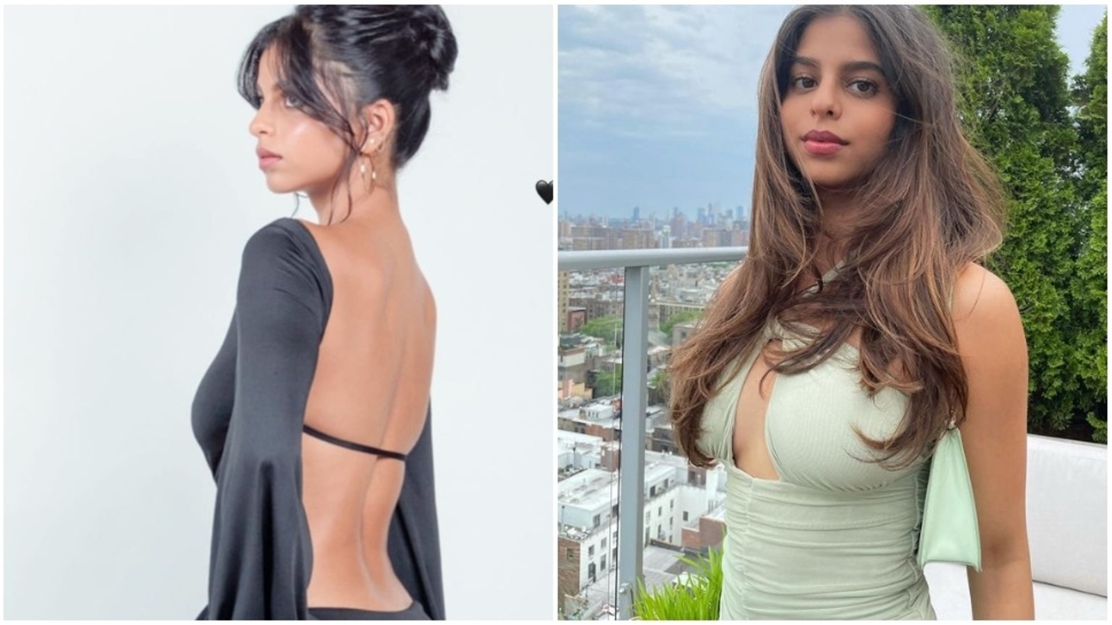 Suhana Khan shares her glamorous look from photoshoot as she poses in backless dress. See post