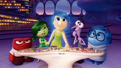 A still from the 2015 film Inside Out. It can get crowded inside one’s head. And even tranquillity can cause a kind of regret, Assisi says. (Disney / Pixar)