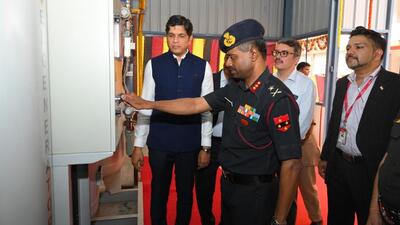 The oxygen plant was inaugurated by Major General R Ravikumar, MG (Medical), Southern Command, Pune. (HT PHOTO)