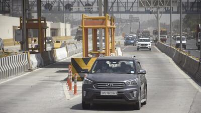 the annual toll collection potential on the expressway is estimated to be about ₹111.39 crore. (SAKIB ALI/ HT) the annual toll collection potential on the expressway is estimated to be about ₹111.39 crore. (SAKIB ALI/ HT)