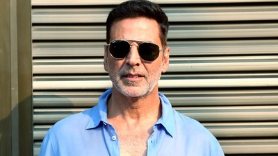 Akshay Kumar during the promotions of Bachchhan Paandey. (Sunil Khandare) Akshay Kumar during the promotions of Bachchhan Paandey. (Sunil Khandare)