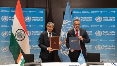 The ministry of Ayush signed an agreement with the WHO. The ministry of Ayush signed an agreement with the WHO.
