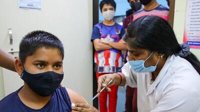 Covid vaccination drive underway for the age group of 12 to 15 years at a vaccination centre in Wanowrie, Pune. (HT PHOTO) Covid vaccination drive underway for the age group of 12 to 15 years at a vaccination centre in Wanowrie, Pune. (HT PHOTO)