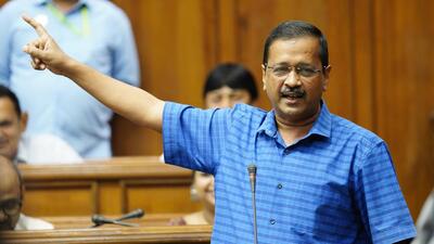 Delhi chief minister Arvind Kejriwal said the only purpose behind the introduction of the Bill was to delay the MCD (municipal corporations of Delhi) polls. (HT Photo) Delhi chief minister Arvind Kejriwal said the only purpose behind the introduction of the Bill was to delay the MCD (municipal corporations of Delhi) polls. (HT Photo)