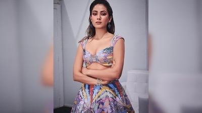 Sharing another photo in an elegant pose, Mira Kapoor wrote, "Enjoyed walking the ramp for @aisharaoofficial - a super fun and cool lehenga in the colour of the season 'Very Peri’ with pockets!." (Instagram/@mira.kapoor) Sharing another photo in an elegant pose, Mira Kapoor wrote, "Enjoyed walking the ramp for @aisharaoofficial - a super fun and cool lehenga in the colour of the season 'Very Peri’ with pockets!." (Instagram/@mira.kapoor)