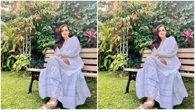 Dia’s outdoor photoshoots are a treat for sore eyes. A few days back, Dia picked this stunning white long dress from the shelves of Shop Verb and looked just too elegant in it. (Instagram/@diamirzaofficial)