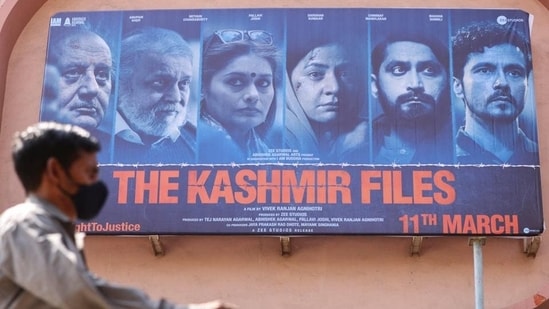 A poster of Bollywood movie The Kashmir Files. (REUTERS)