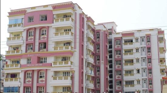 An apartment complex in Patna. (HT)