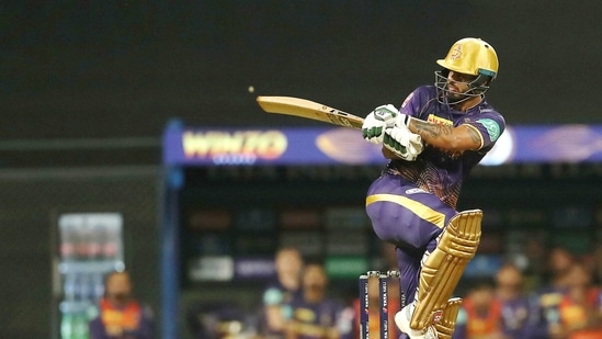 Mumbai: Nitish Rana of the Kolkata Knight Riders, during the first T20 cricket match of the Indian Premier League 2022 (IPL season 15) between the Chennai Superkings and the Kolkata Knight Riders(PTI)