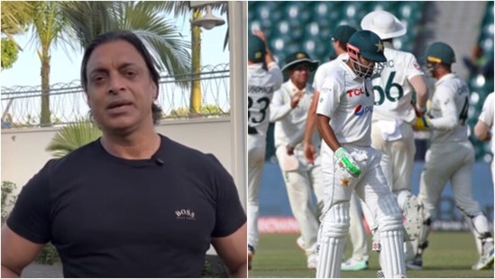 Shoaib Akhtar; Babar Azam (YouTube/AP)