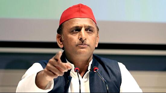 Samajwadi Party (SP) chief Akhilesh Yadav has been unanimously elected as the leader of the SP legislative party and Leader of Opposition in the Uttar Pradesh Assembly, on Saturday. (ANI PHOTO.)
