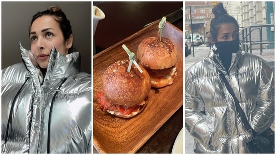Inside Malaika Arora's New York vacation featuring glamorous fashion and delicious food.