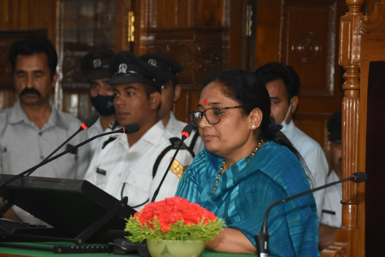 BJP's Ritu Khanduri is the first woman speaker of Uttarakhand assembly. (Twitter/Ritu Khanduri Bhushan)