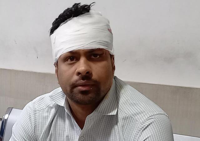 Rahul Saini, 24, suffered head injuries in the incident. (HT) Rahul Saini, 24, suffered head injuries in the incident. (HT)