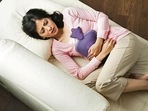 Menstrual cramps happen due to contractions in the uterus or womb Menstrual cramps happen due to contractions in the uterus or womb