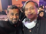 Author Chetan Bhagat and Congress MP Shashi Tharoor.&nbsp;