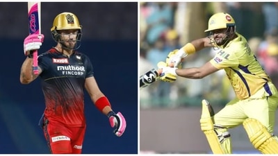 Faf du Plessis (L) and Suresh Raina (IPLt20.com | Ravi Kumar/Hindustan Times)