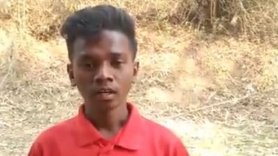 A video of the student was shared by the Jharkhand Mukti Morcha's women wing on Twitter.&nbsp; (Twitter )