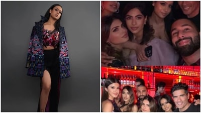 Nysa Devgn posed for Manish Malhotra.
