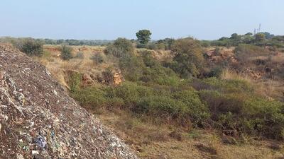 The solid waste found dumped inside the Aravallis around 500 metres to 1km from the landfill site was found to have a high presence of heavy metals--chromium and nickel levels tested at 262.7mg and 128.7mg--while the compost standards under the solid waste management rules prescribe the safe limit for both metals as 50mg. (Sourced) The solid waste found dumped inside the Aravallis around 500 metres to 1km from the landfill site was found to have a high presence of heavy metals--chromium and nickel levels tested at 262.7mg and 128.7mg--while the compost standards under the solid waste management rules prescribe the safe limit for both metals as 50mg. (Sourced)