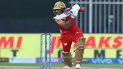 Mayank Agarwal during IPL 2021. (IPL) Mayank Agarwal during IPL 2021. (IPL)