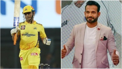 MS Dhoni; Irfan Pathan (IPL/Twitter) MS Dhoni; Irfan Pathan (IPL/Twitter)