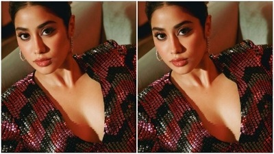 “Play for keeps,” Janhvi captioned her pictures. Designer Manish Malhotra dropped by in the comments section to sum up his amazement to Janhvi’s picture with multiple red heart and fire emoticons. (Instagram/@janhvikapoor)