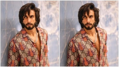 Ranveer’s casual outfits are a treat for sore eyes. A few days back, the actor decked up in a pineapple-printed quirky shirt and made fashion traffic come to a standstill. (Instagram/@ranveersingh)