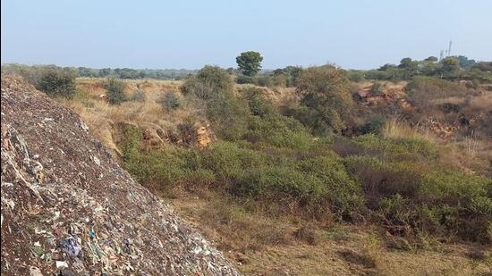 The solid waste found dumped inside the Aravallis around 500 metres to 1km from the landfill site was found to have a high presence of heavy metals--chromium and nickel levels tested at 262.7mg and 128.7mg--while the compost standards under the solid waste management rules prescribe the safe limit for both metals as 50mg. (Sourced)