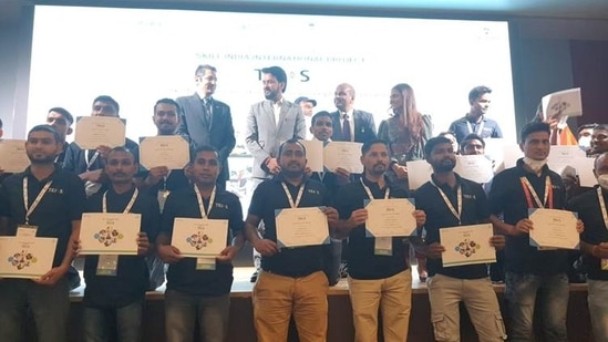 Thakur said that the government's focus is to skill this population and provide the world with a large skilled workforce from India. Thakur said that the government's focus is to skill this population and provide the world with a large skilled workforce from India.