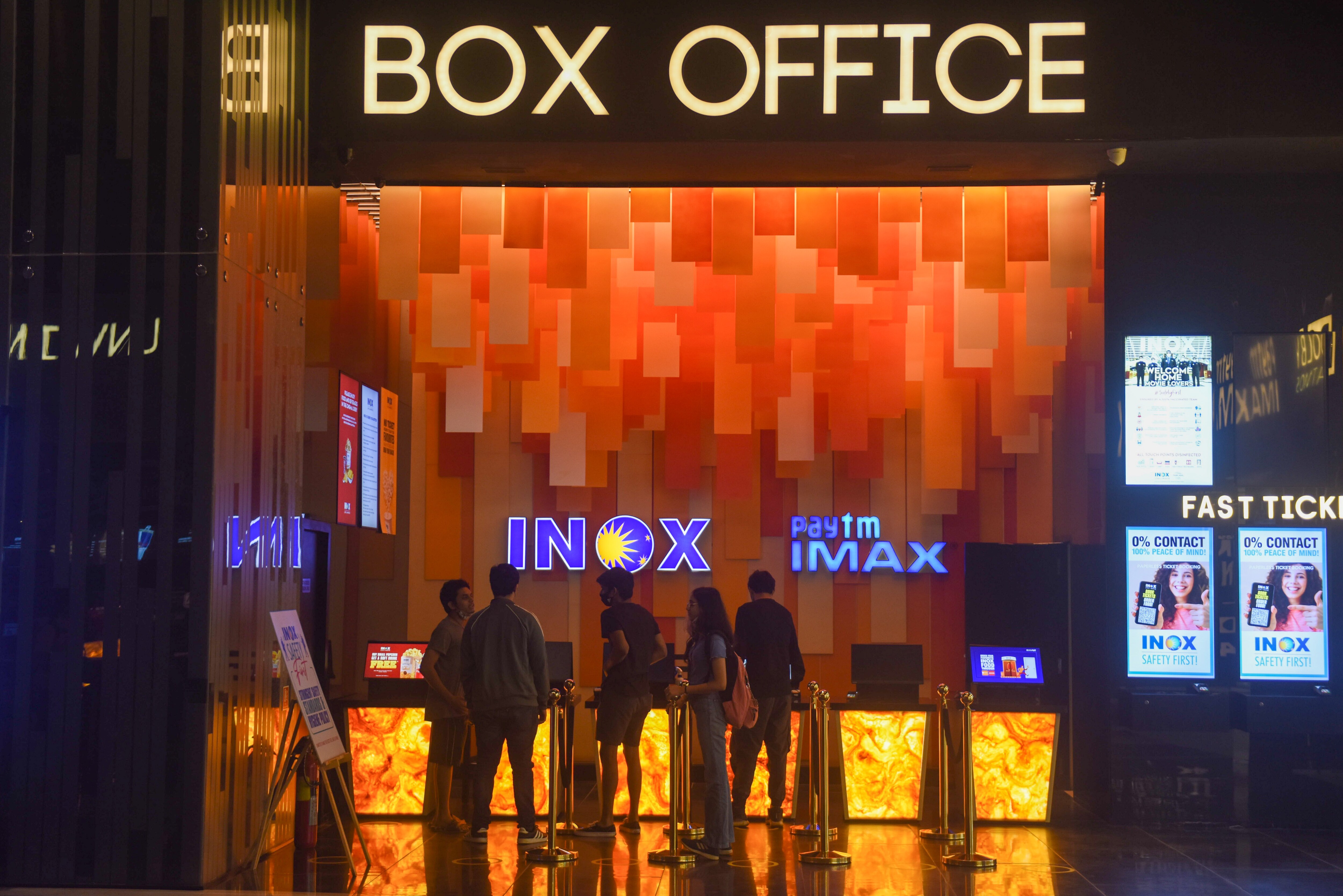 The combined entity of PVR Inox Limited will operate 1,546 screens across 341 properties across 109 cities in India, Inox said in a statement on Sunday, March 27, 2022. (Photo by Pratik Chorge/Hindustan Times) (For representation purpose)